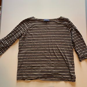 Jones New York signature black/tan strip jersey 2X